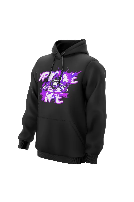 Lowest Price XAPE Splatter Graffiti V1 Hoodie - Black