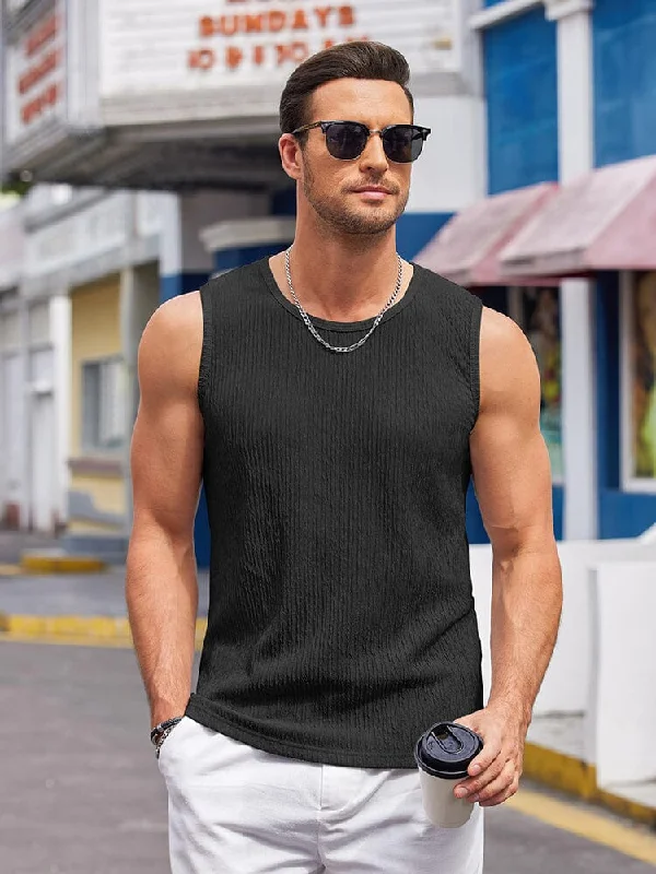 Don't Delay Casaul Jacquard Knit Tank Top (US Only)