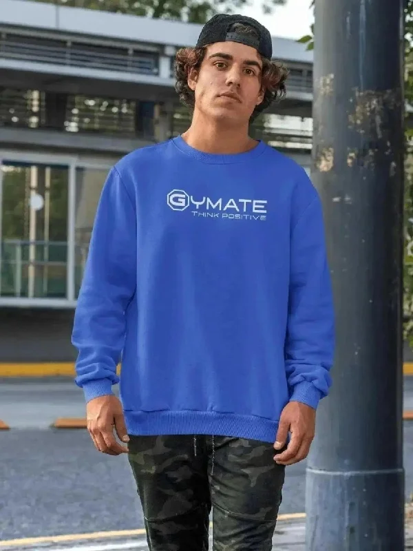Deal Frenzy Mens Designer Sweatshirts Centre 'Think Positive' [colours]