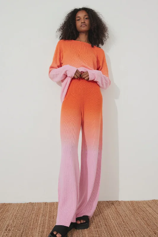 Weekend Savings Spectacle Pink Ombre Merino Blend Knit Pant