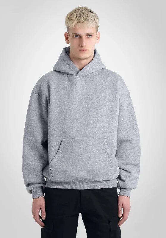 Mega Deal Oversize Hoodie - Melange Grey