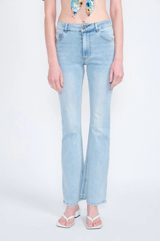 Weekend Specials to Cherish Emory Park High Waisted Wide Leg Denim Jeans