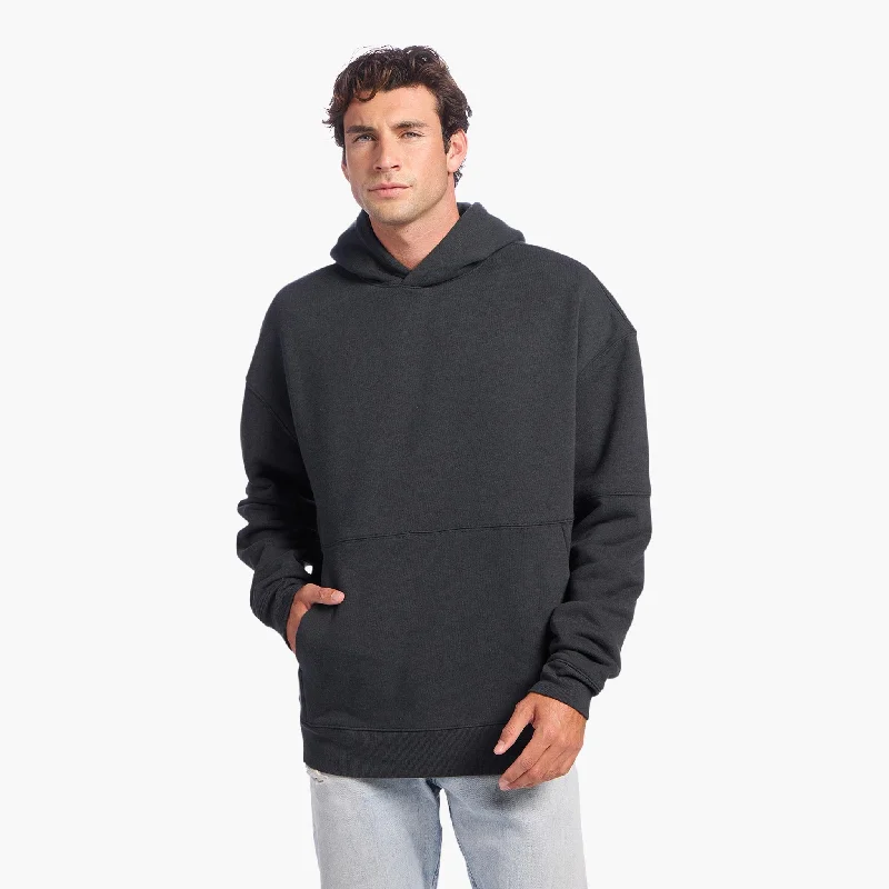 Steals and Deals Vintage Fleece Men's Hoodie | Black