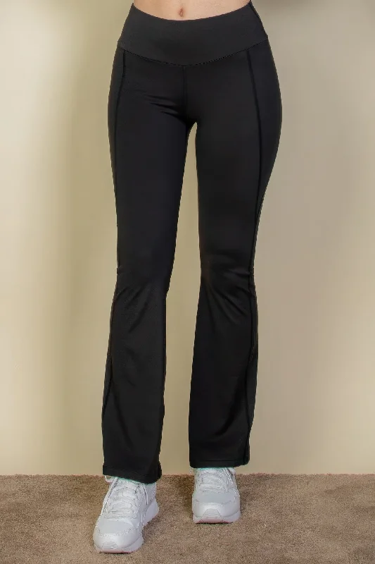 Weekend Discounts Worth Grabbing Wide waistband flare leg pants