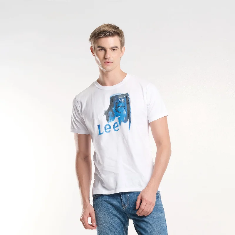 Low Price MENS' ROUNDNECK PRINTED PAINT DESIGN TEE