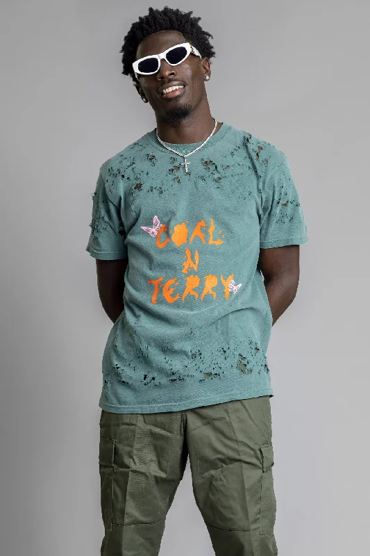 Weekend Deals That Sizzle GUYS 绿色/橙色 CNT MONARCH T 恤（DIS）