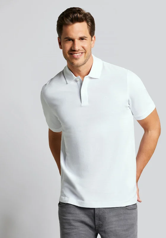 Markdown Madness Bugatti Pique Polo Shirt, White