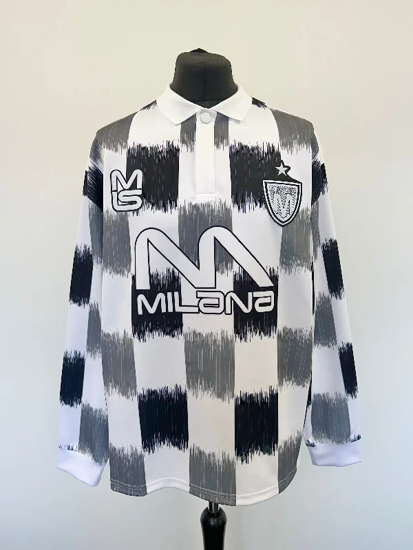 Limited Time Black Grey Heavyweight Long Sleeve Sports Jersey.