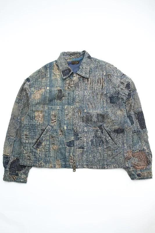 Weekend Offers That Dazzle Kapital BORO T-BACK Drizzler JKT - INDIGO - (K2313LJ185)