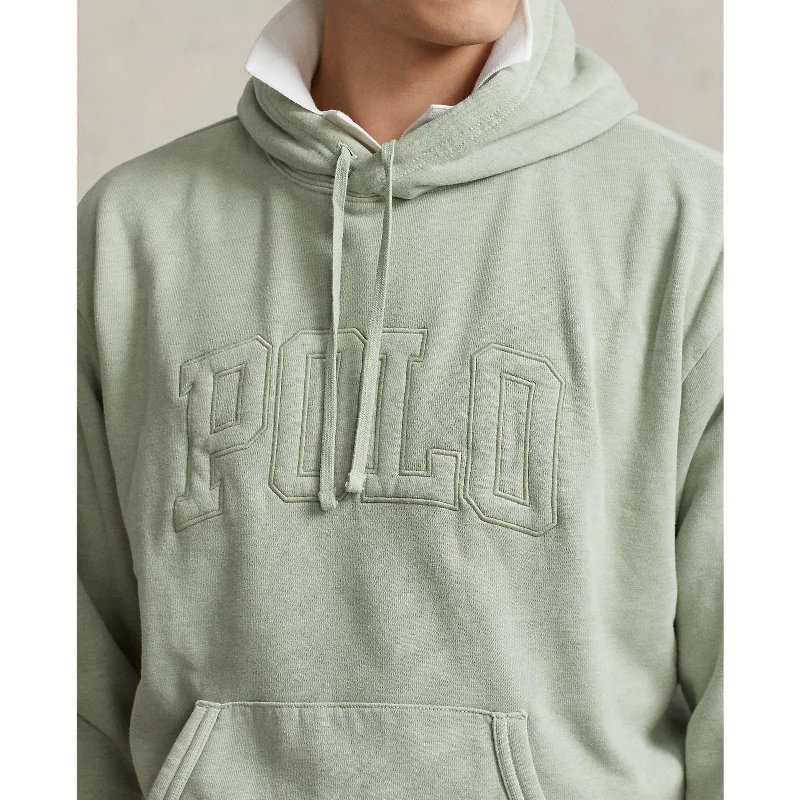 Deal Dash Polo Ralph Lauren - Big Fit Logo Over-Dyed Fleece Hoodie - Dune Heather