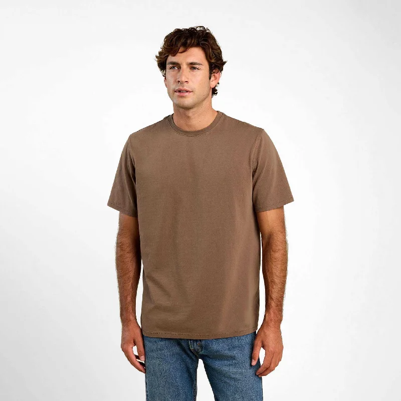 Special Price Vintage Cotton Men's Everyday T-Shirt | Mocha
