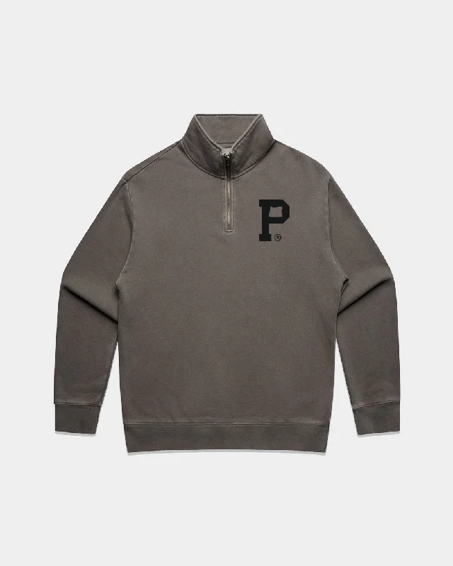 Instant Savings Essential "P" Quarter Zip - Faded Grey