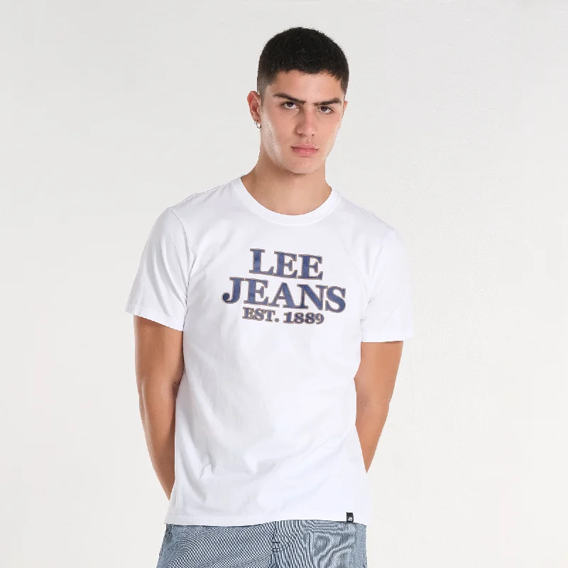 Price Break MENS' ROUND NECK GRAPHIC LOGO TEE
