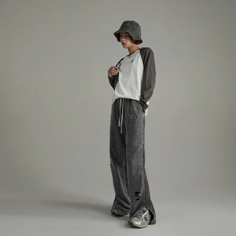 Weekend Offers That Thrill Ankle Slit Bootcut Jogger Pants
