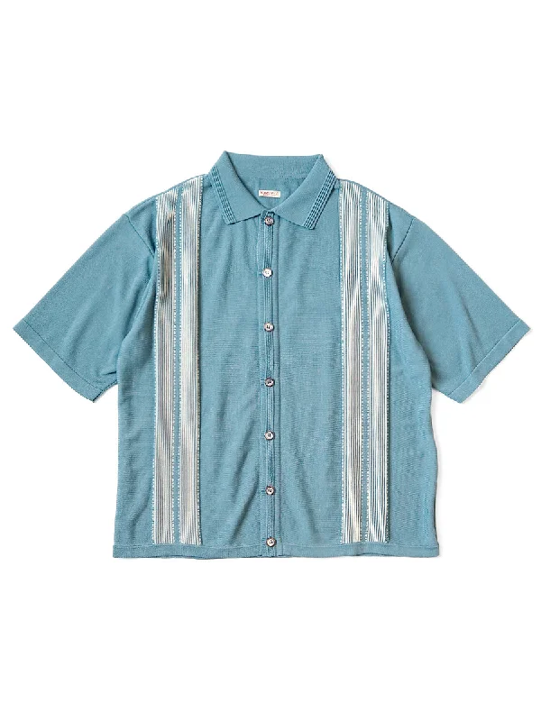 Special Discount Kapital 14G Cotton Knit TENNESSEE Aloha Polo - Turquoise