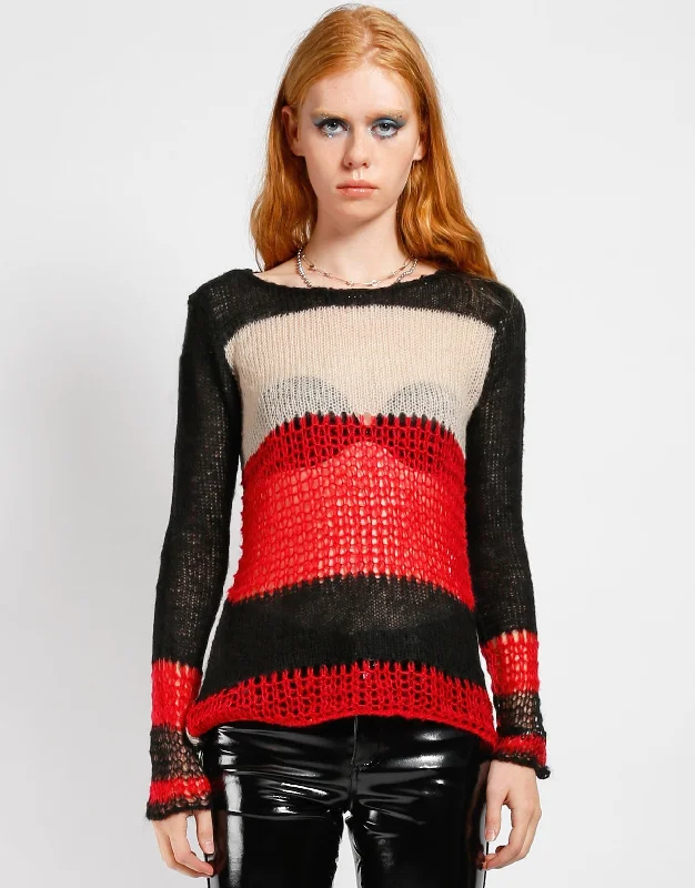 Price Reduction PUNK STRIPE SWEATER