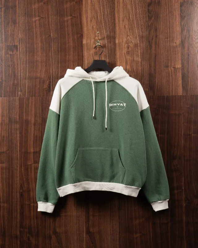 Price Buster WHYAT HOODIE CIRCLE LOGO -GREEN/WHITE