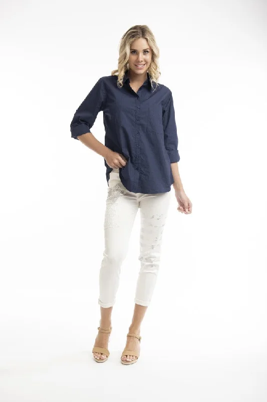 Weekend Discounts to Love Orientique Stars and Stripes Pants (white, pink or chambray)