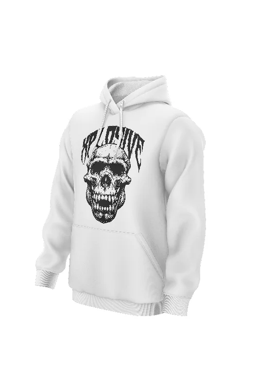 Don't Wait XAPE Skull V1 Hoodie - White