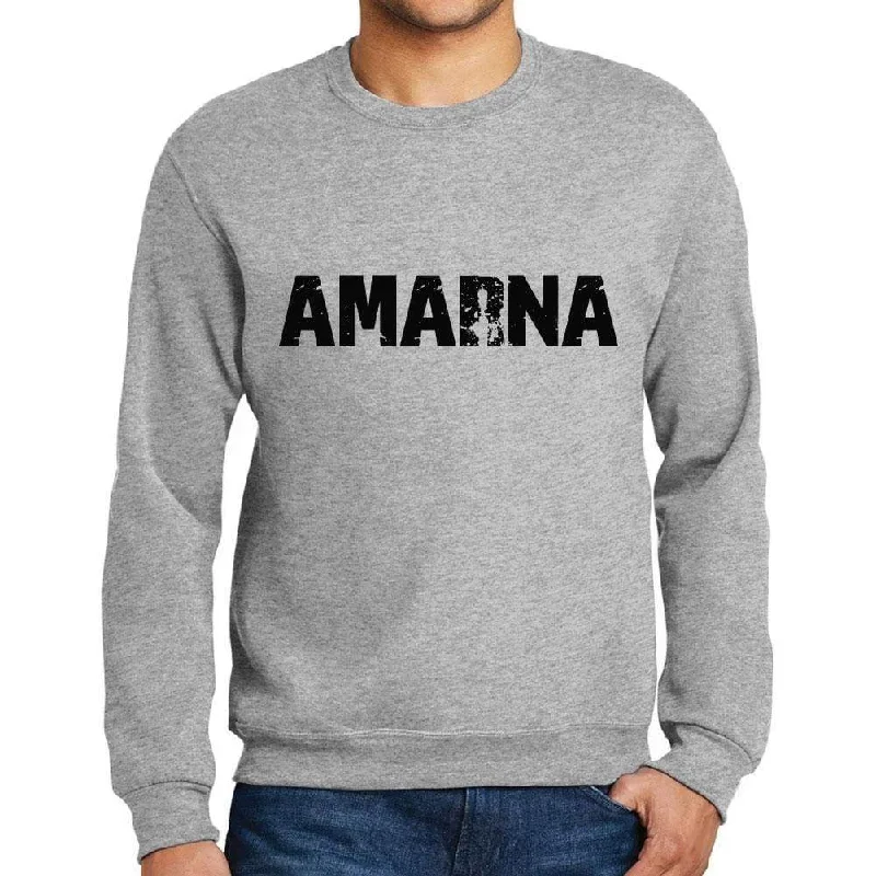 Weekend Offers That Sizzle Men's Printed Graphic Sweatshirt Popular Words AMARNA Grey Marl Weekend Offers That Sizzle Men's Printed Graphic Sweatshirt Popular Words AMARNA Grey Marl