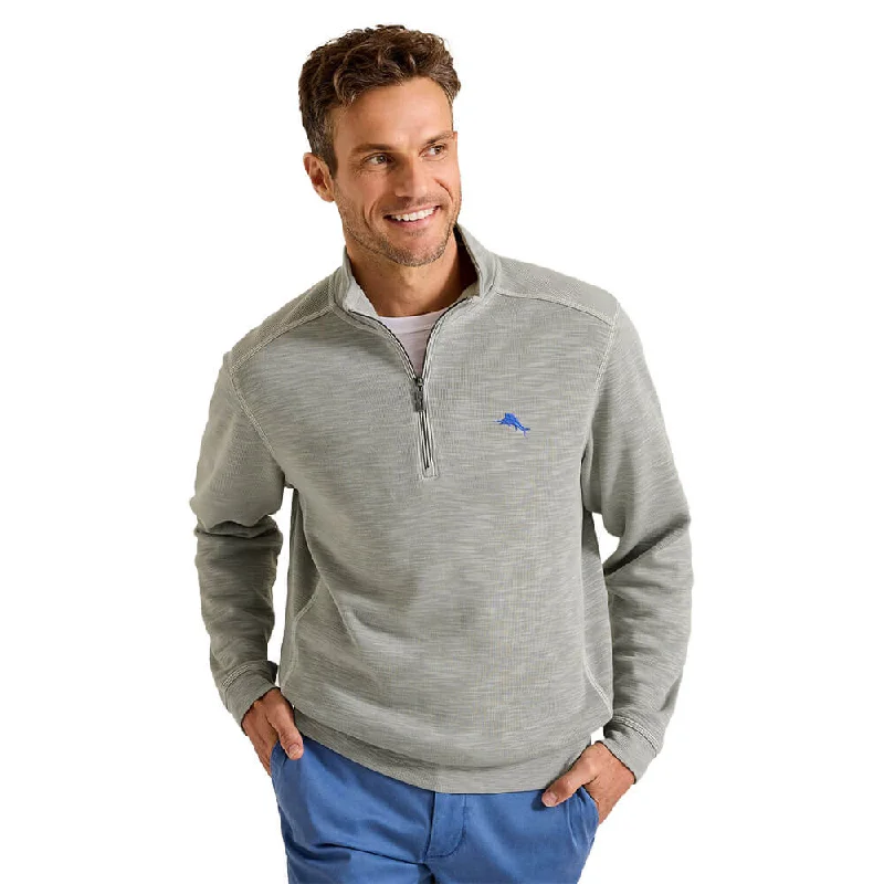 Seasonal Sale Tommy Bahama Tobago Bay Half Zip Sweater - Smoke Grey