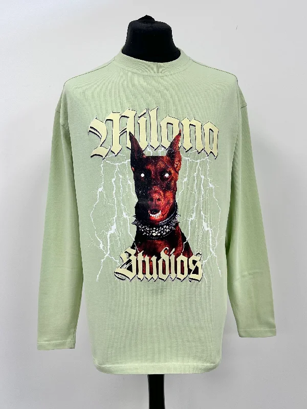 Today Only Matcha Green Heavyweight Graphic Long Sleeve T-shirt.