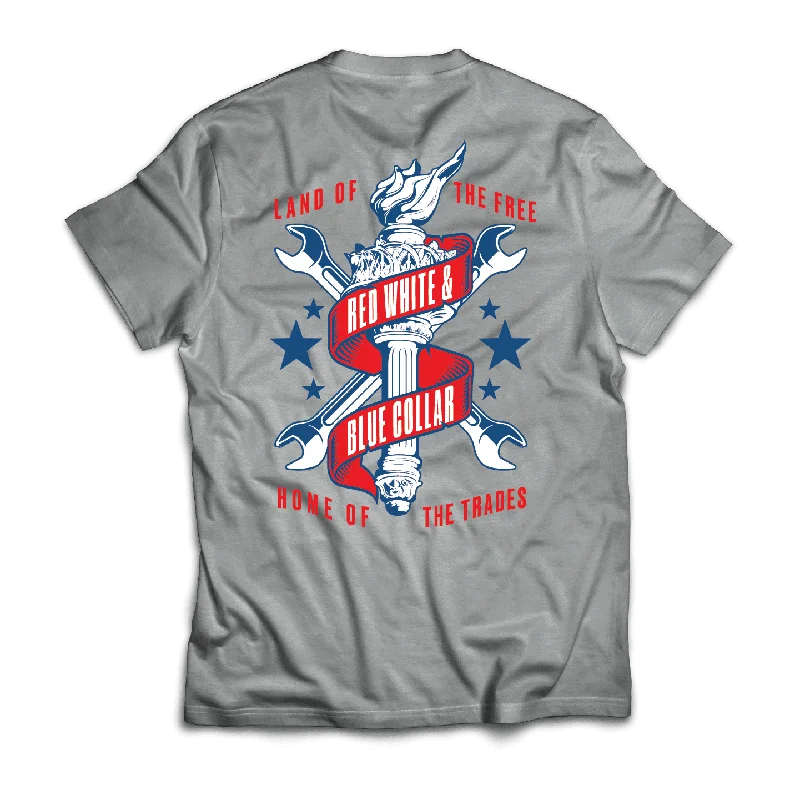 Steals and Deals Give Me Liberty Tee, Grey