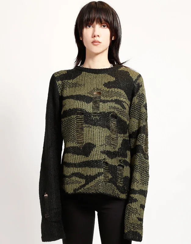 Weekend Flash Sale RAG SWEATER CAMO