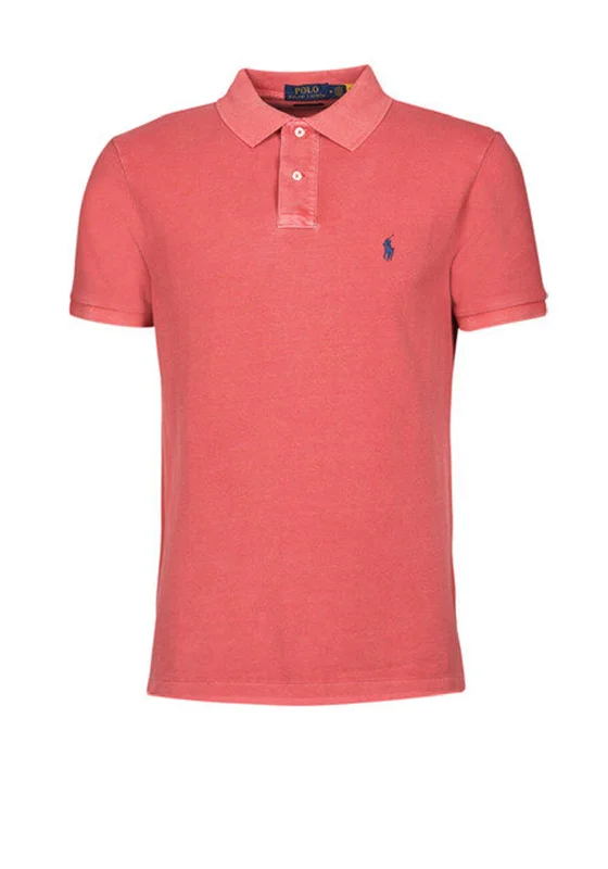 Exclusive Preview Ralph Lauren Classic Slim Fit Knit Polo Shirt, Starboard Red