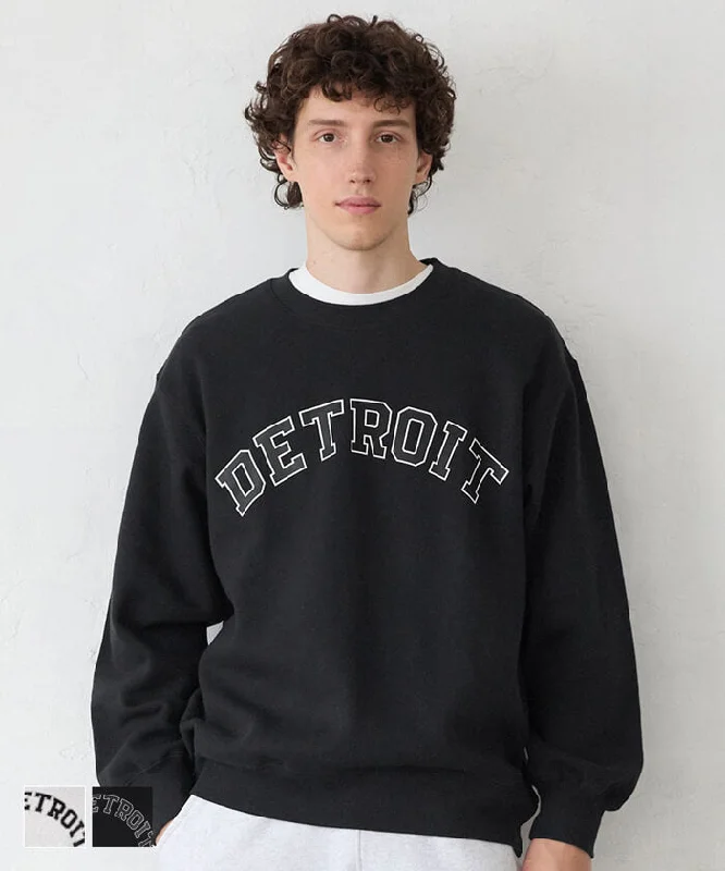 Clearance Items セール★2990円→1990円 バルキー裏起毛ロゴスウェット メンズ メール便不可
