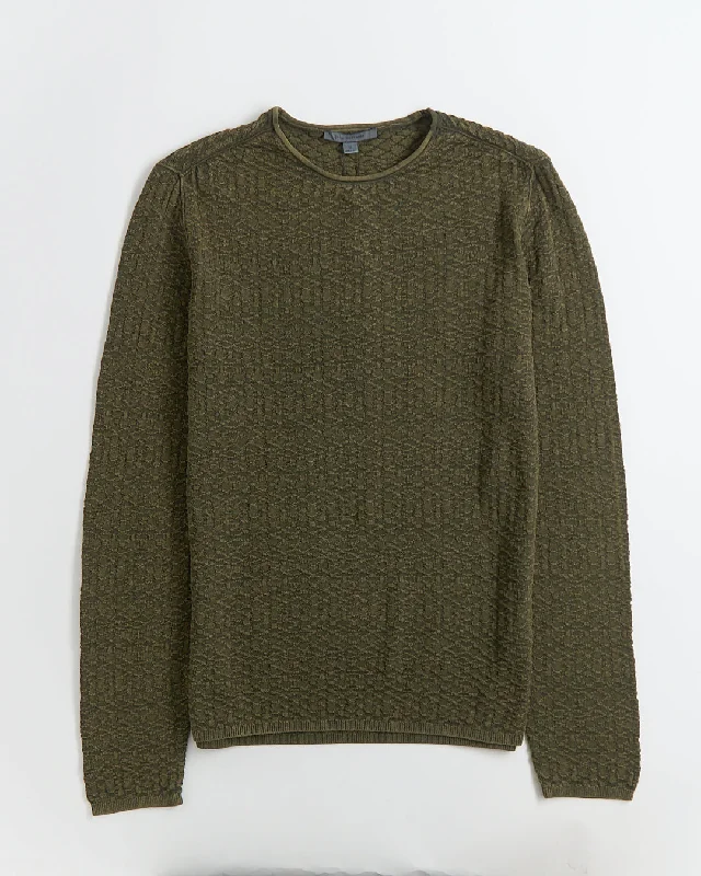 Value Pack Riley Long Sleeve Textured Crew With Vintage Wash