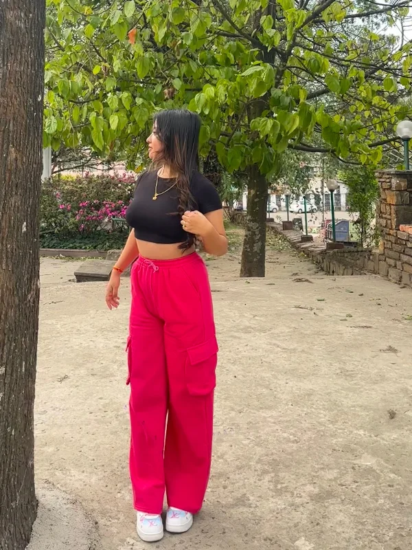 Weekend Specials to Indulge In Amelia Hot pink cargo pants