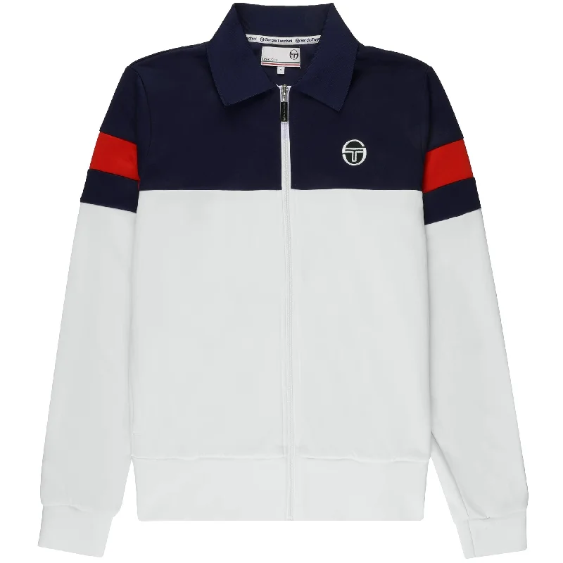 Super Savings Sergio Tacchini Men's Tomme Track Top Maritime Blue White