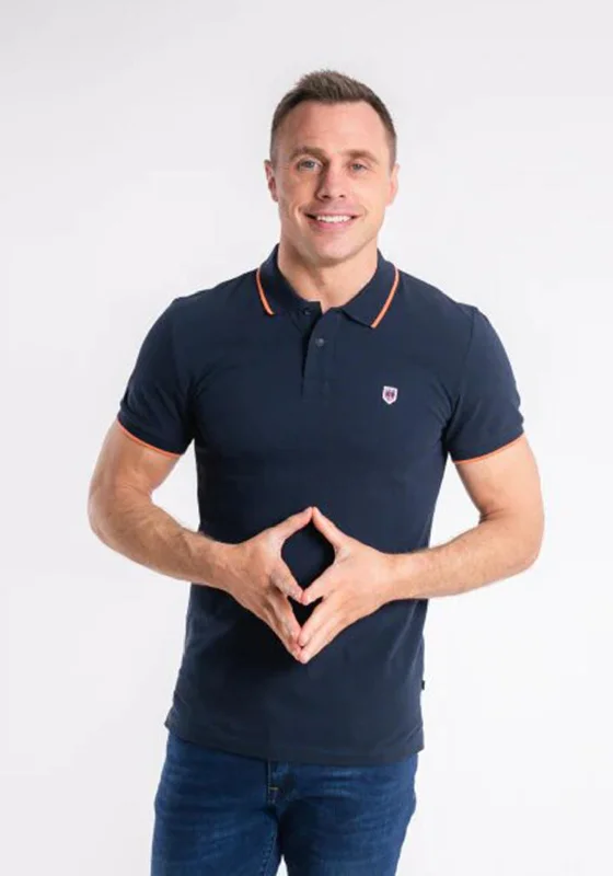 Weekend Flash Sale XV Kings by Tommy Bowe Barossa Polo Shirt, Ocean Carrot