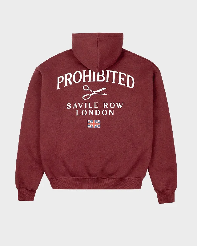 Can't Miss Savile Row Hoodie Bordeaux