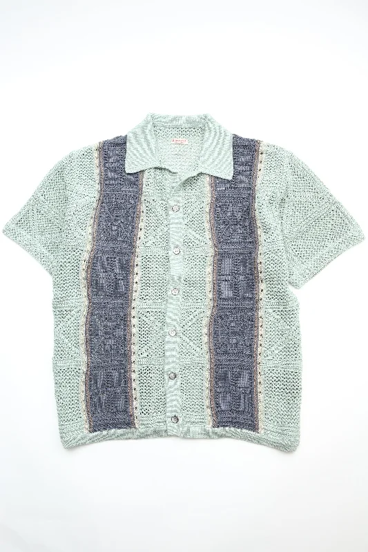 Weekend Offers That Excite Kapital 7G Crochet Knit TENNESSEE Aloha Polo - Blue