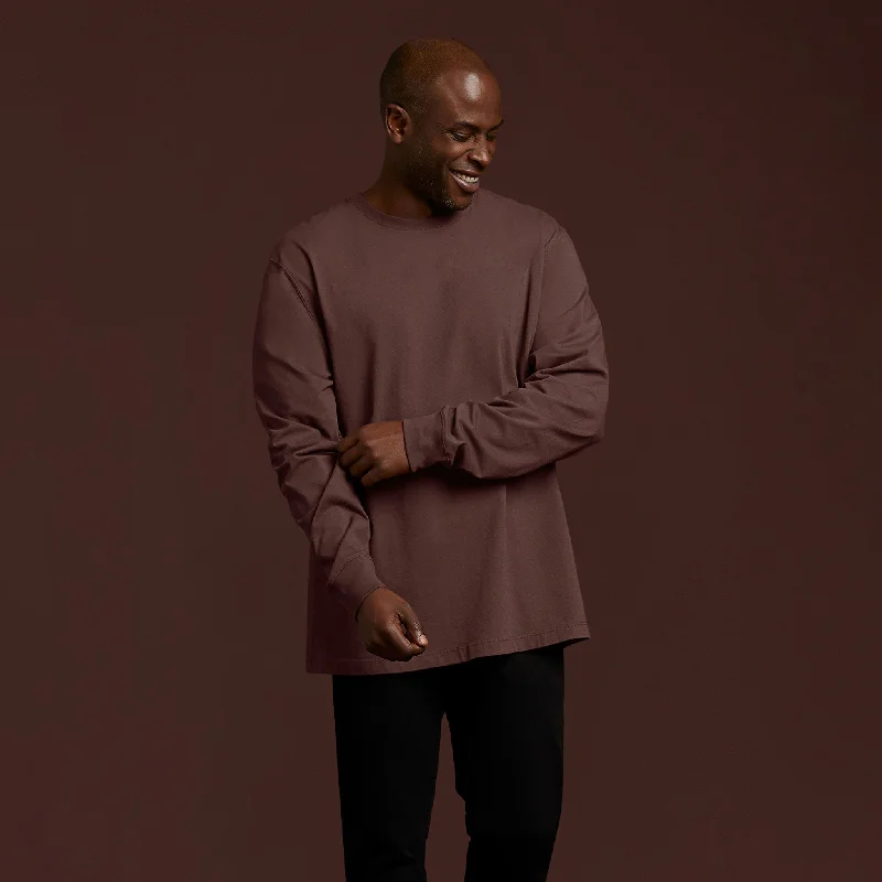 Weekend Bargains Just for You Long Sleeve Boxy Tee | Coffee