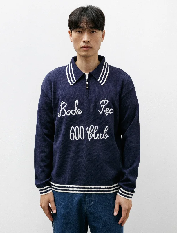 Special Offer Club Long Sleeve Polo Navy