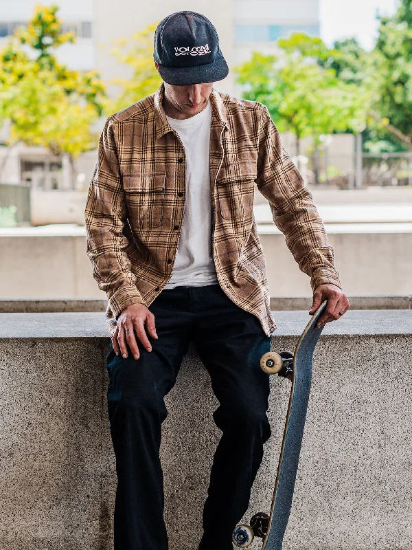 Bargain Prices Skate Vitals Grant Taylor Long Sleeve Shirt - Dark Khaki