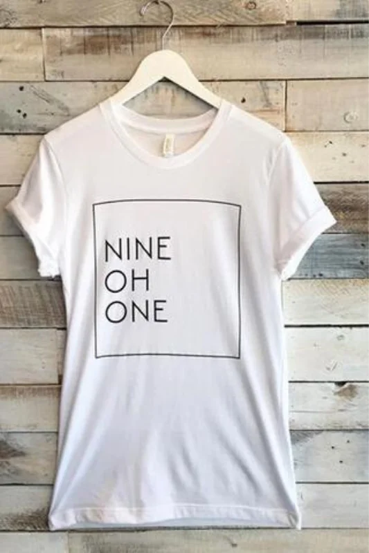 Don't Delay Nine Oh One Tee - White