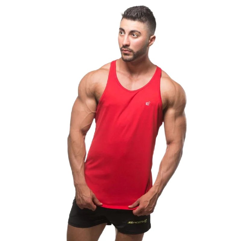 Act Fast Jed North Microfiber Dri-fit tank red
