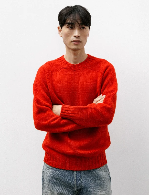 Special Promotion Boxy Space Knit Pullover Fire