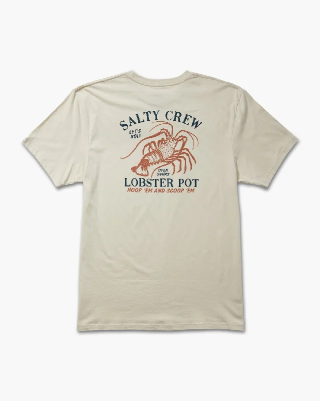 Weekend Steals Await Lobster Pot Premium S/S Tee - Bone