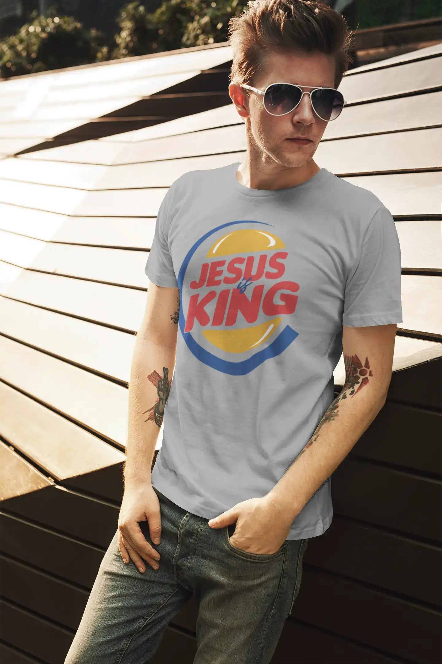 While Supplies Last ULTRABASIC Men's T-Shirt Jesus is King - Bible Christian Religious Shirt While Supplies Last ULTRABASIC Men's T-Shirt Jesus is King - Bible Christian Religious Shirt