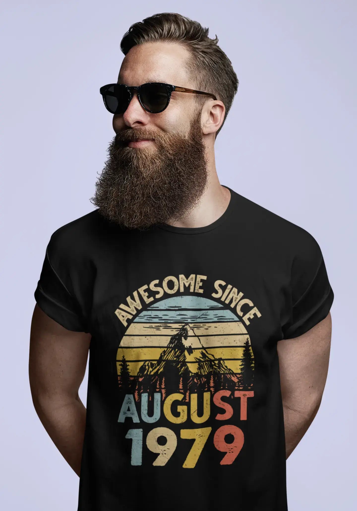 Mega Discount ULTRABASIC Men's T-Shirt Awesome since August 1979 - Vintage Mountain 42nd Birthday Gift Tee Shirt Mega Discount ULTRABASIC Men's T-Shirt Awesome since August 1979 - Vintage Mountain 42nd Birthday Gift Tee Shirt
