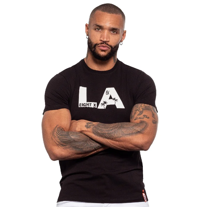 Super Bargain A Day in LA Graphic T-Shirt - Black