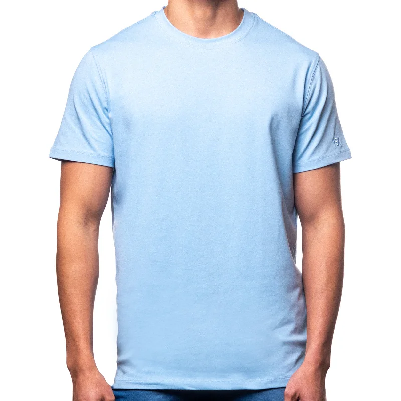 Unmissable Offer Essential Crew Neck T-Shirt - Baby Blue