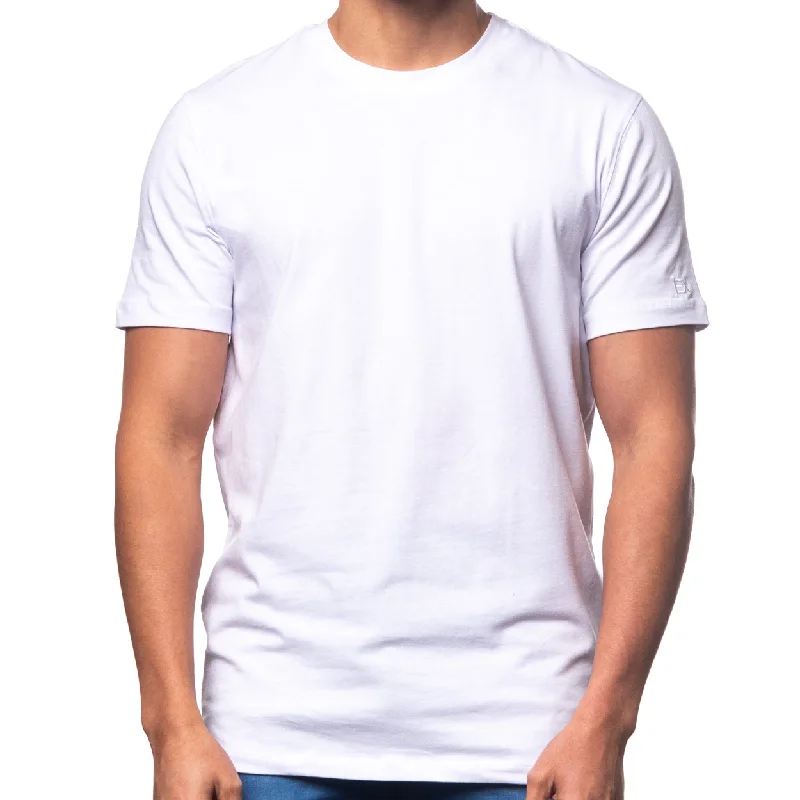 Weekend Wonders Await! Essential Crew Neck T-Shirt - White