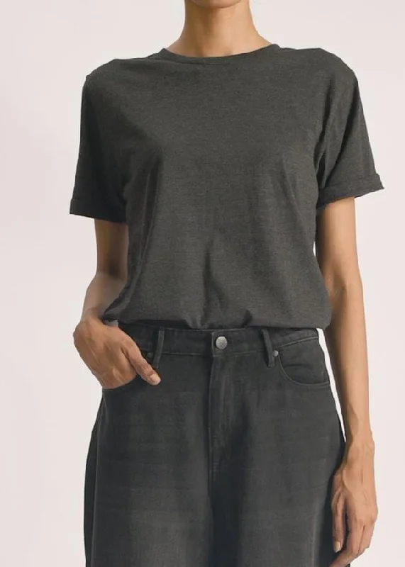 Pay Less Basic T-Shirt Black-Her