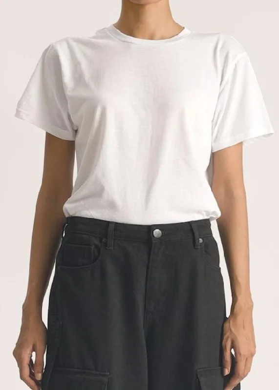 Online Deal Basic T-Shirt White-Her